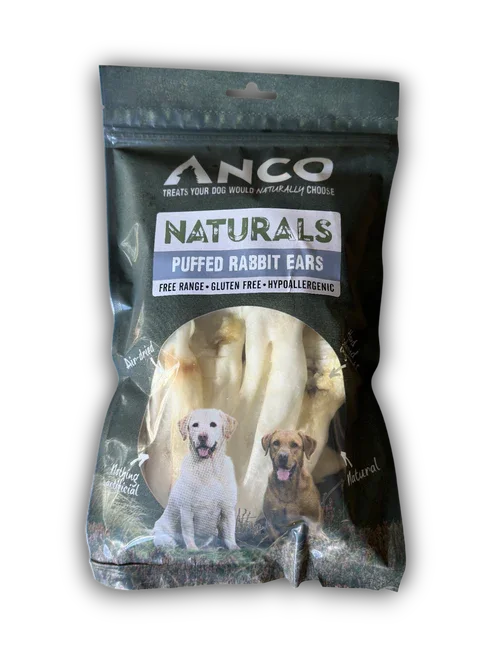 Anco Naturals Puffed Rabbit Ears BULK DEAL 12x100g