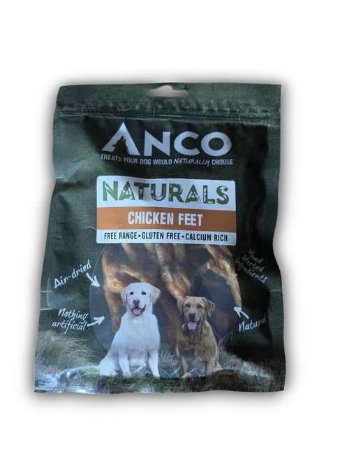 Anco Naturals Chicken Feet BULK DEAL 12x100g