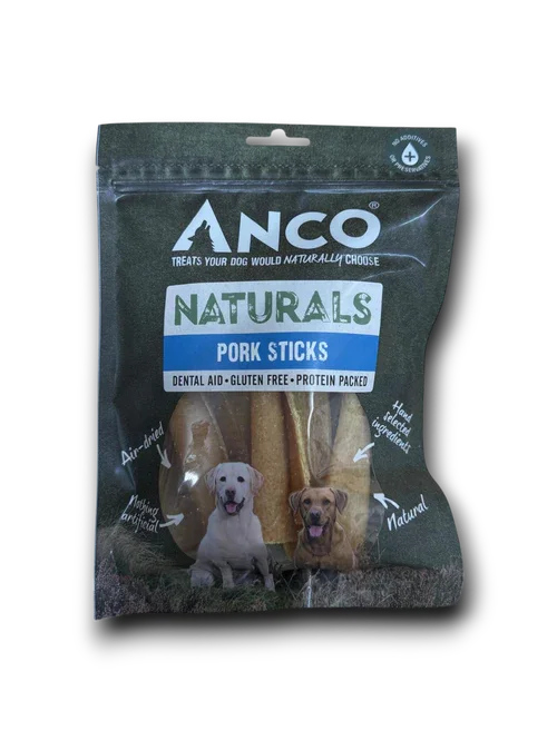 Anco Naturals Pork Sticks BULK DEAL 12x100g
