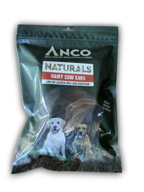 Anco Naturals Hairy Cow Ears BULK DEAL 12x3pk