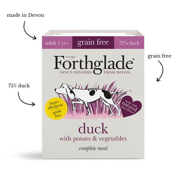 Forthglade Adult Grain-Free Complete Duck, Potato & Vegetables 395g