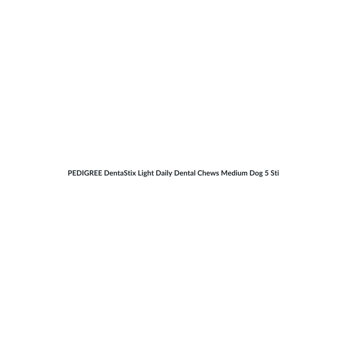 PEDIGREE DentaStix Light Daily Dental Chews Medium Dog 5 Sticks