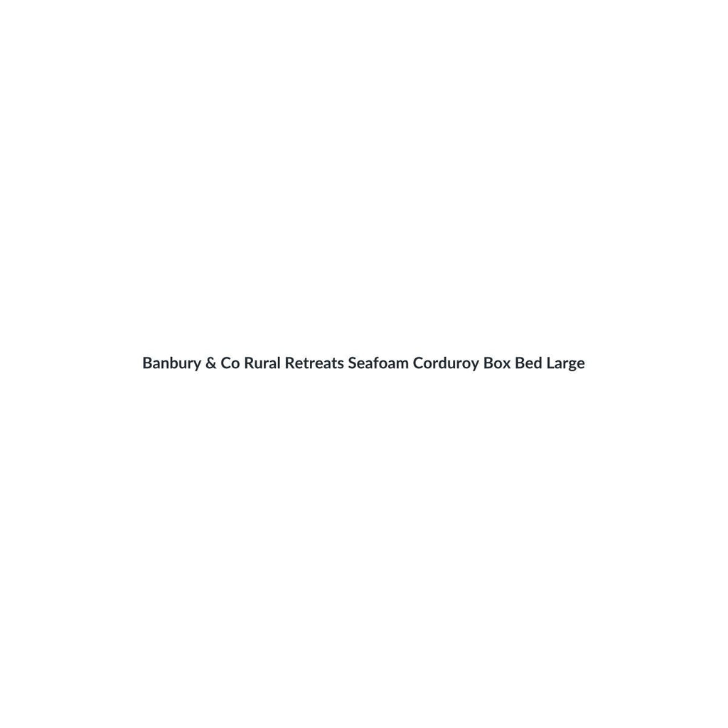 Banbury & Co Rural Retreats Seafoam Corduroy Box Bed