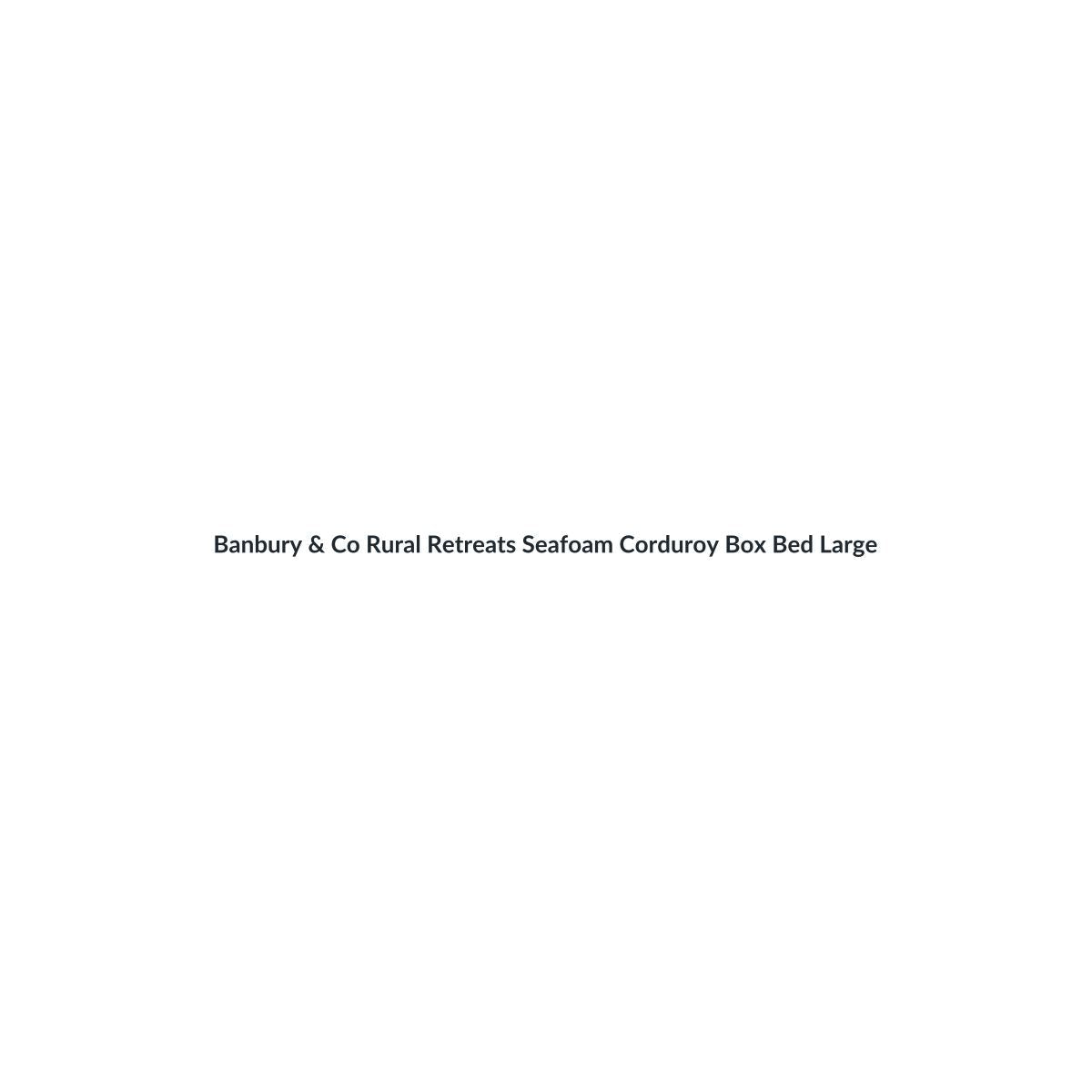 Banbury & Co Rural Retreats Seafoam Corduroy Box Bed