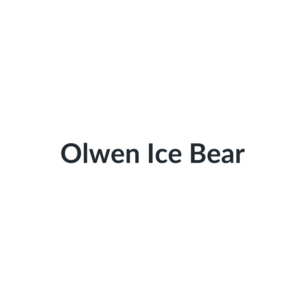 Olwen Ice Bear