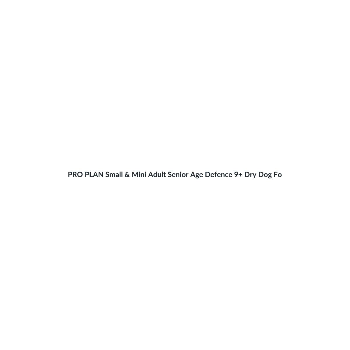 PRO PLAN Small & Mini Adult Senior Age Defence 9+ Dry Dog Food with Chicken 3kg