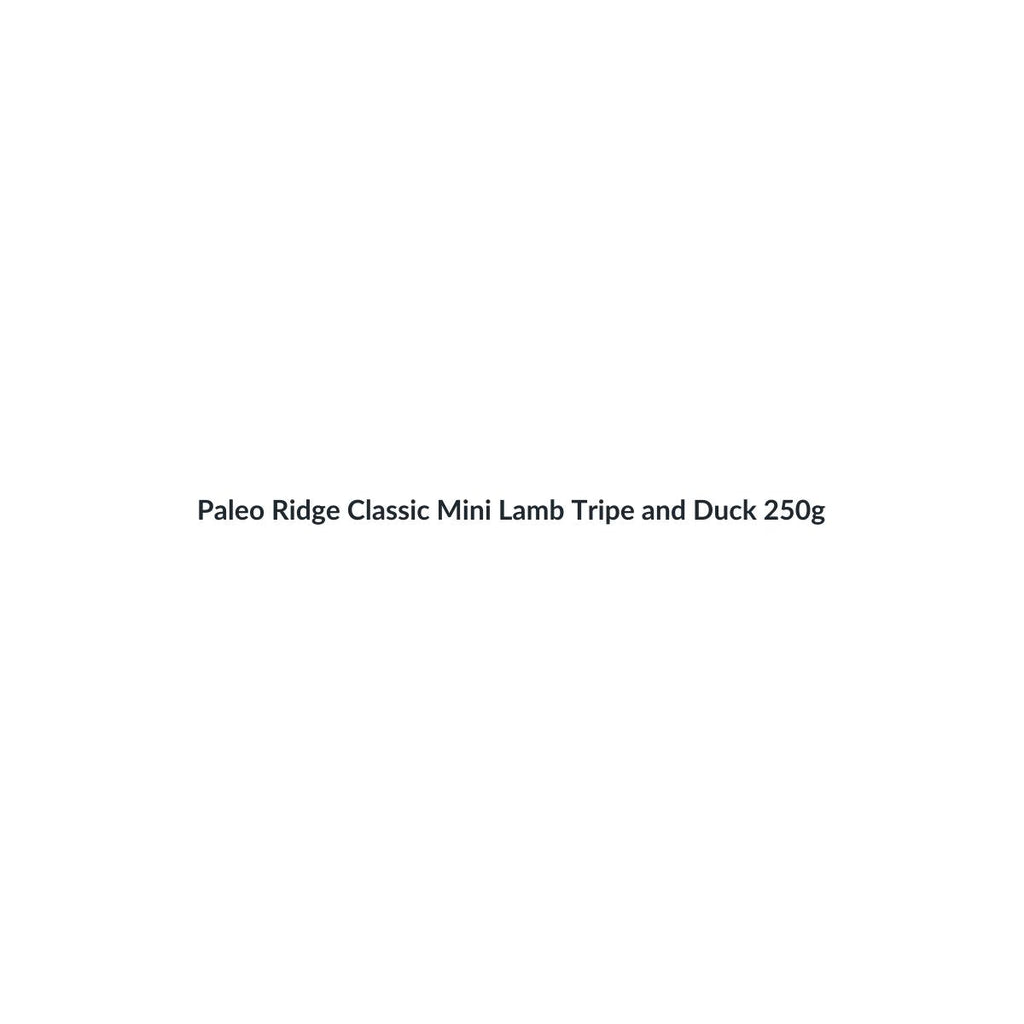 Paleo Ridge Classic Mini Lamb Tripe and Duck 250g