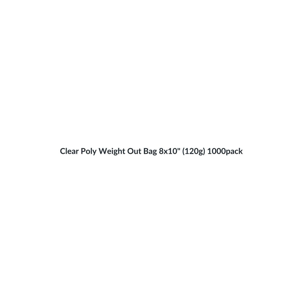 Clear Poly Weight Out Bags – 1000 Pack