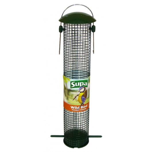 Supa Plastic Peanut Feeder Open Base Green 30cm (12 Inch)