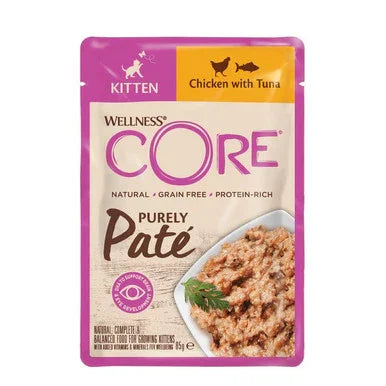 Wellness CORE Cat Wet Purely Paté Kitten Chicken with Tuna 85g x 24
