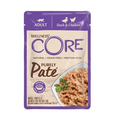 Wellness CORE Cat Wet Adult 98% Duo Protein Chicken & Wild Boar – Case of 12 x 85g
