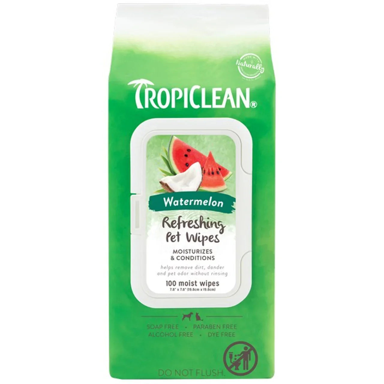 TropiClean Watermelon 2in1 Wipes 100