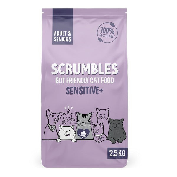 Scrumbles Dry Cat Food Grain Free Sensitive+ 2.5kg