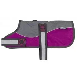 aniMate Reflective Grey/Raspberry Padded Harness Coat w/o collar (41cm), 16"