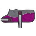 aniMate Reflective Grey/Raspberry Padded Harness Coat w/o collar (46cm), 18"