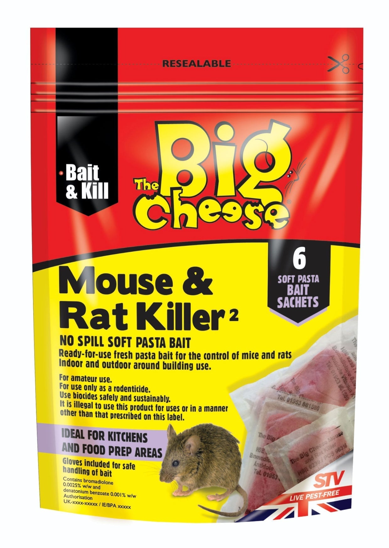 The Big Cheese Mouse & Rat Killer Pasta Sachet