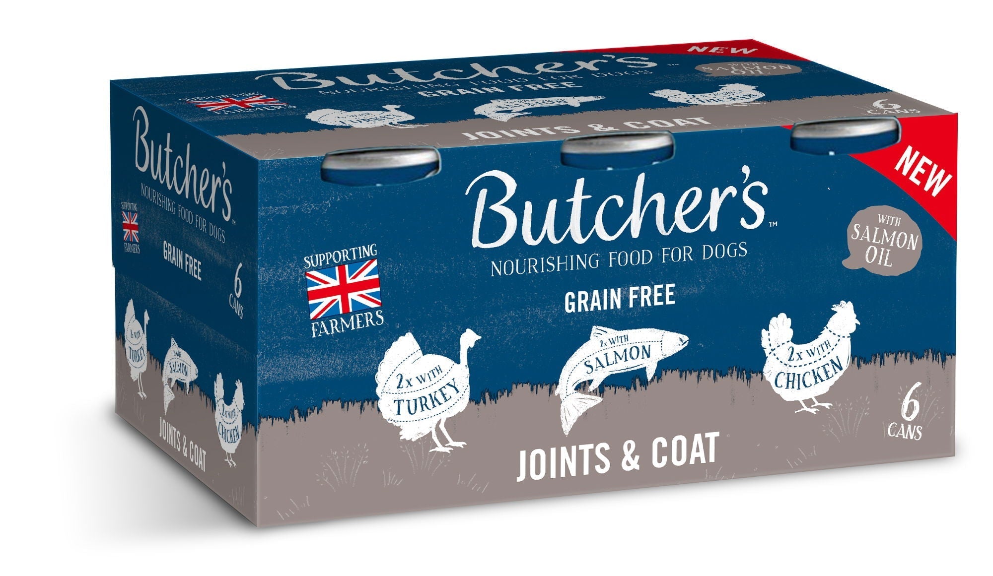 Butcher's Joints & Coat Dog Food Cans – 18 x 390g / 6 x 390g