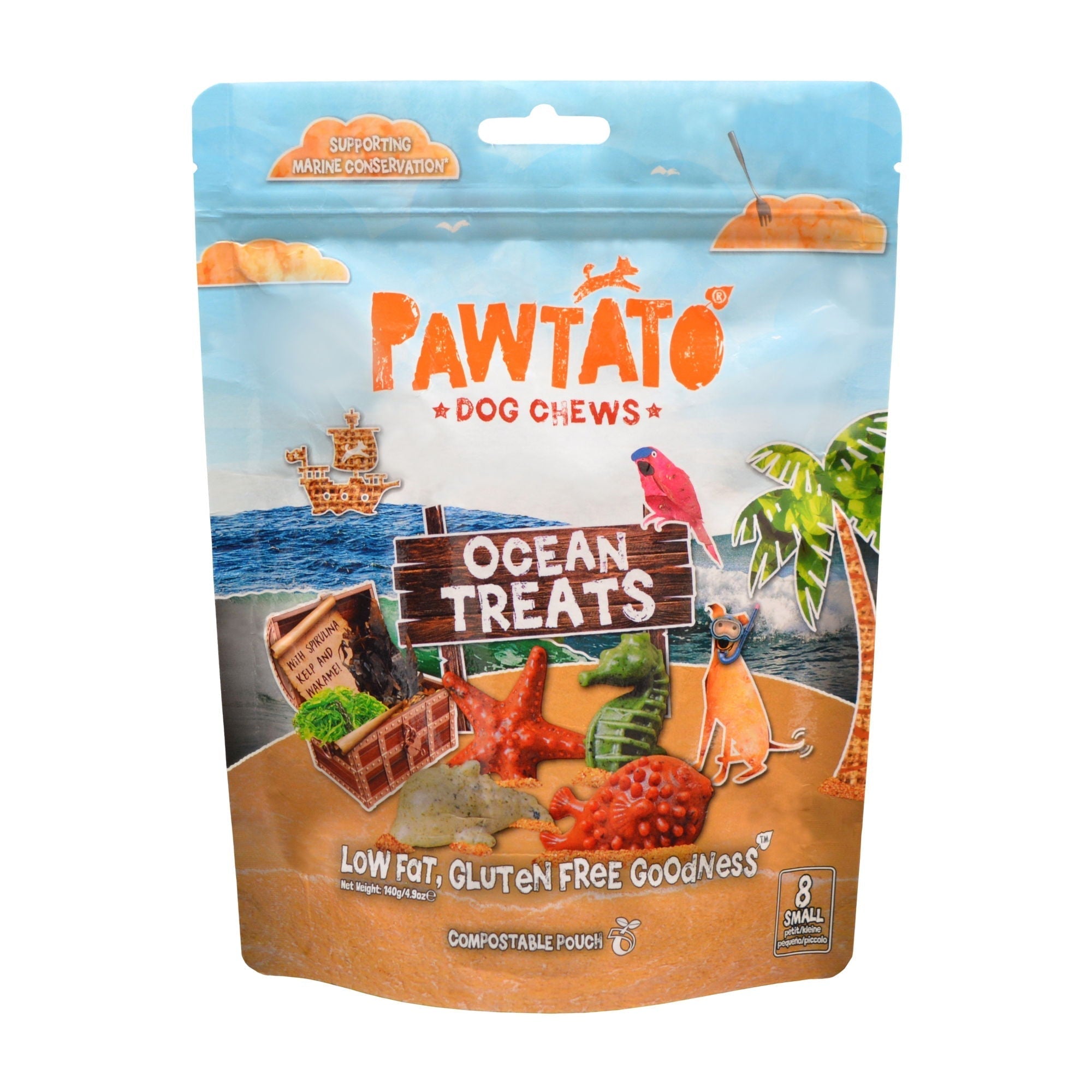 Benevo Pawtato Ocean Treats Grain Free Dog Chews 140g