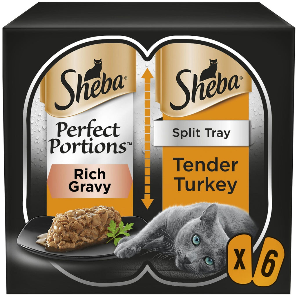 SHEBA Perfect Portions Adult Wet Cat Food Trays in Gravy 6 x 37.5g