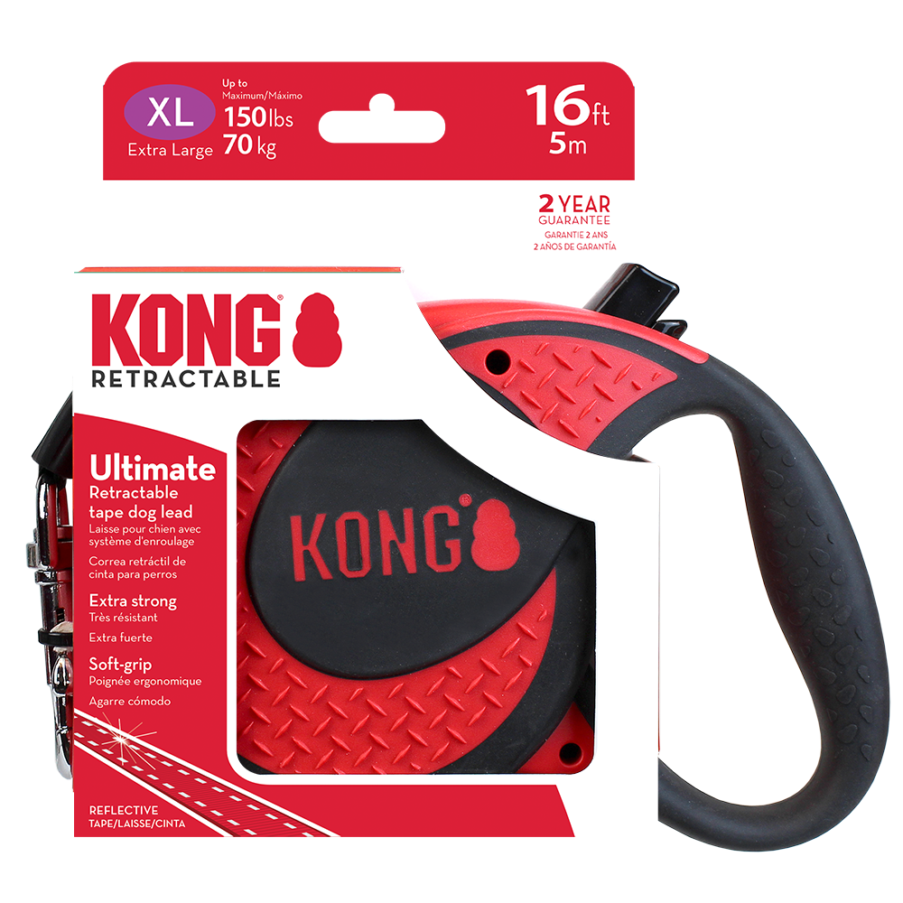 KONG Ultimate Retractable Red Xtra Large Up To 70kg 5m
