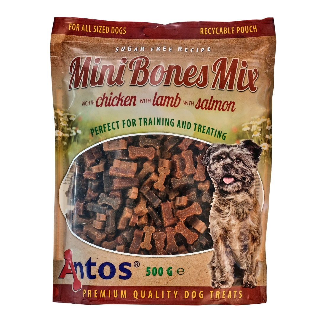 Antos - Mini Bones Mix Training Treat 500g Packs