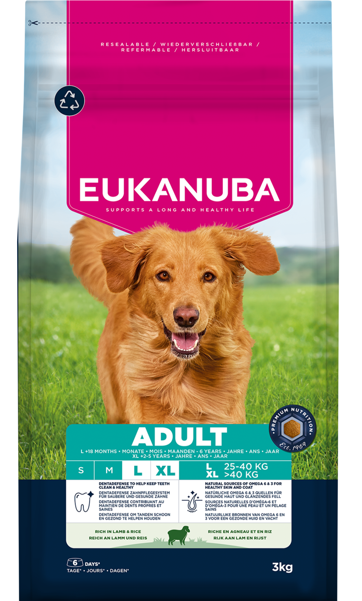 Eukanuba Dog Adult Lamb & Rice 3kg