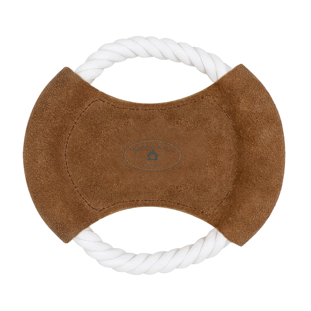 Banbury & Co Rural Retreats Suede and Rope Frisbee