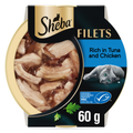 Sheba Filets Cat Food Tray Chicken and Tuna MSC in Gravy 60g