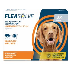 Fleasolve Spot on Dog Large 3 Treatment