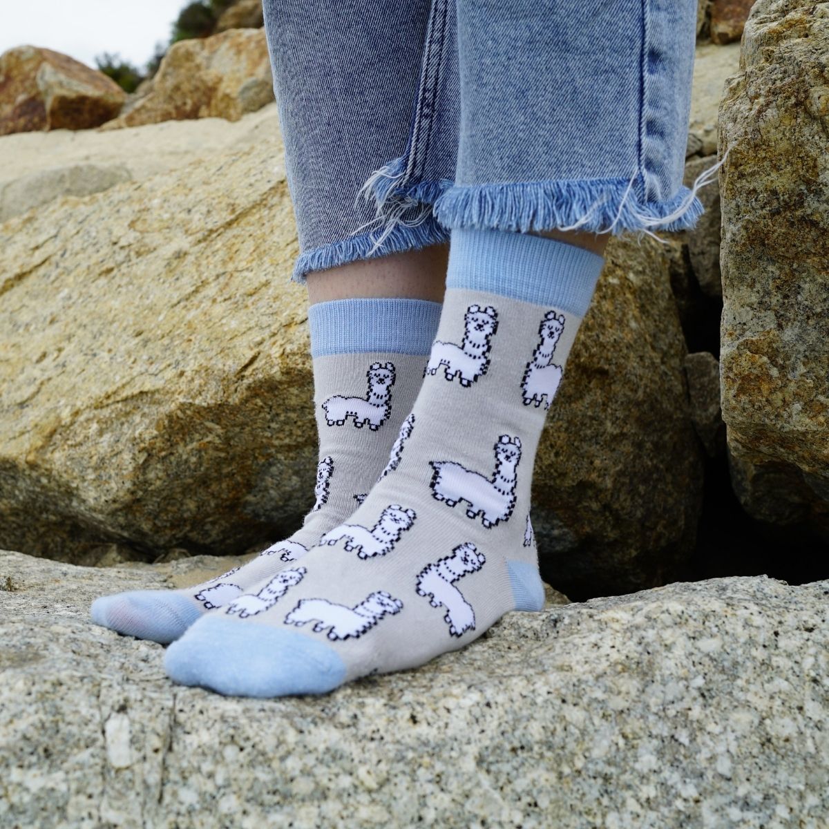 Save the Alpaca Bamboo Socks