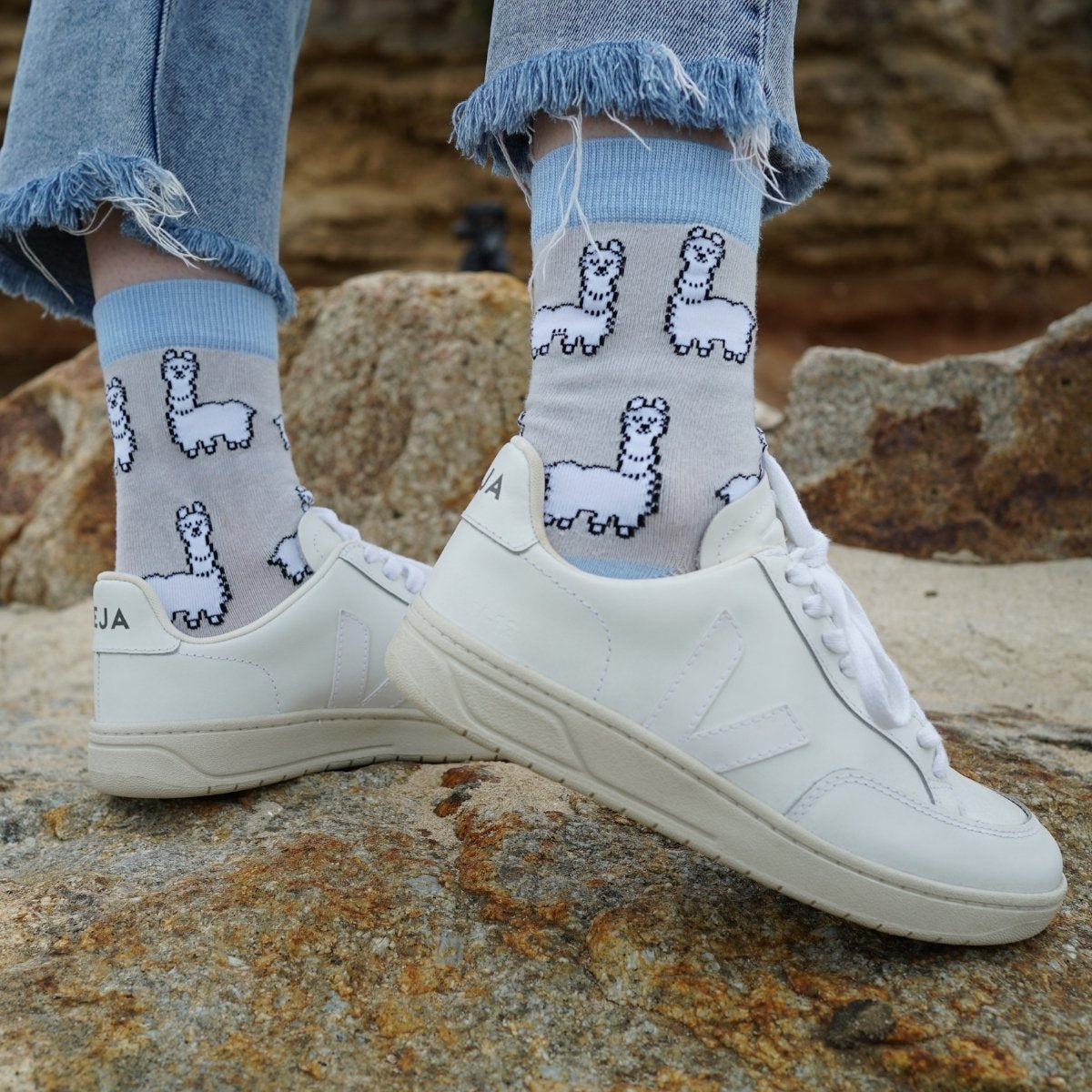 Save the Alpaca Bamboo Socks