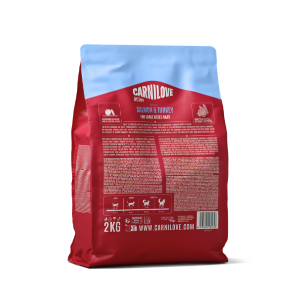 Carnilove Active Salmon & Turkey Large Breed Cat 2kg