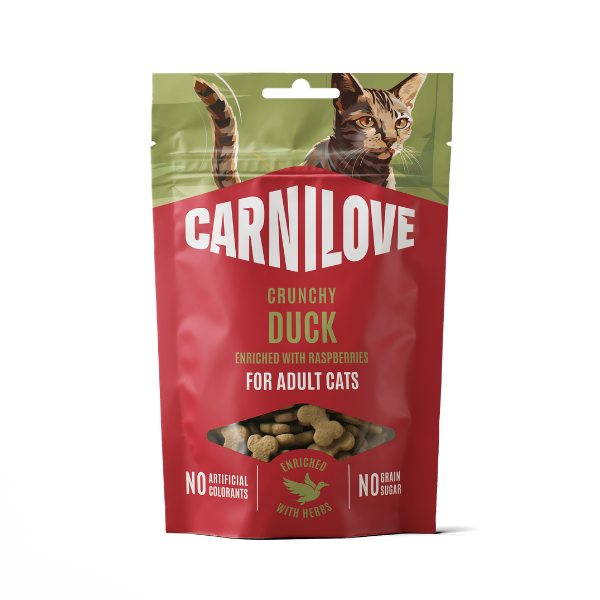 Carnilove Duck with Raspberries Crunchy Cat Treats (10x50g)