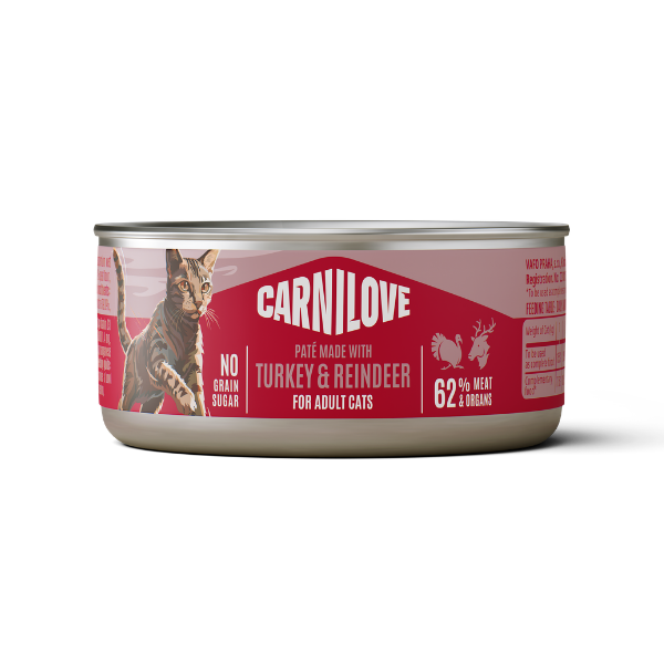 Carnilove Turkey & Reindeer Adult Cat 100g x 12