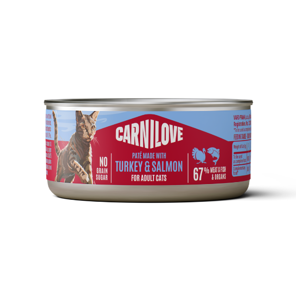 Carnilove Turkey & Salmon Adult Cat 100g x 12
