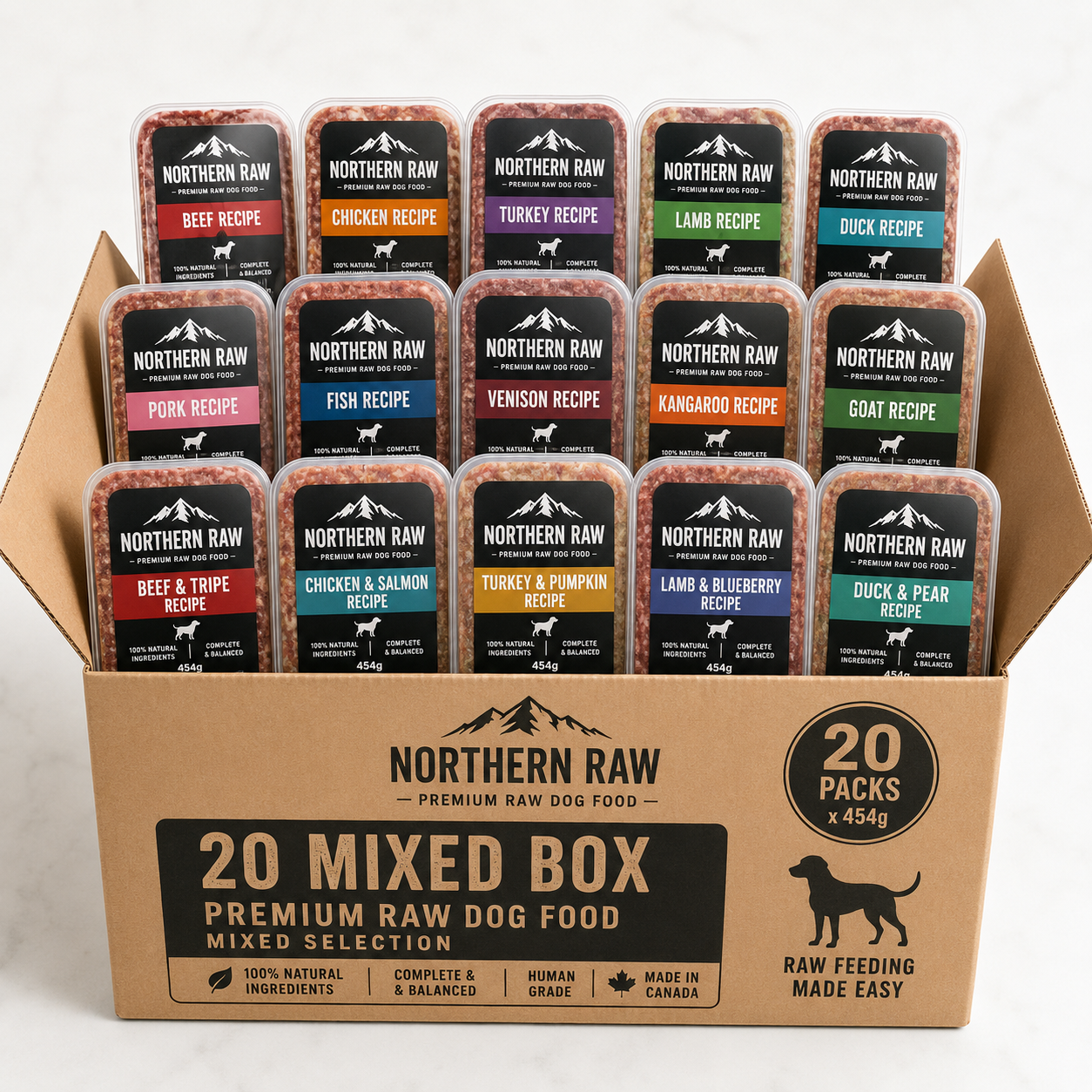 Northern Raw Mixed 20 x 454g Box Deal