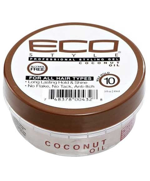 Eco Style Styling Coconut Oil Hair Gel Max Hold