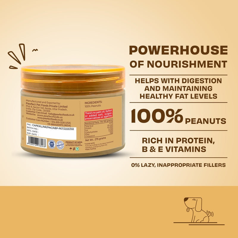 Pawfect Peanut Butter Natural 275g
