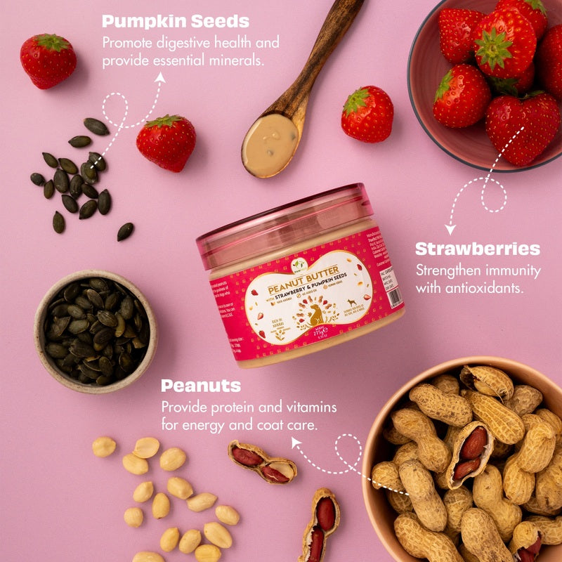 Pawfect Peanut Butter with Strawberry & Pumpkin Seeds 275g