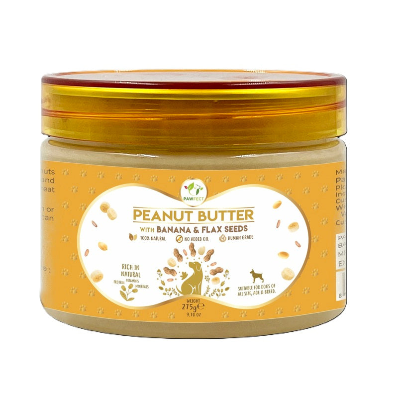 Pawfect Peanut Butter with Banana & Flaxseeds 275g
