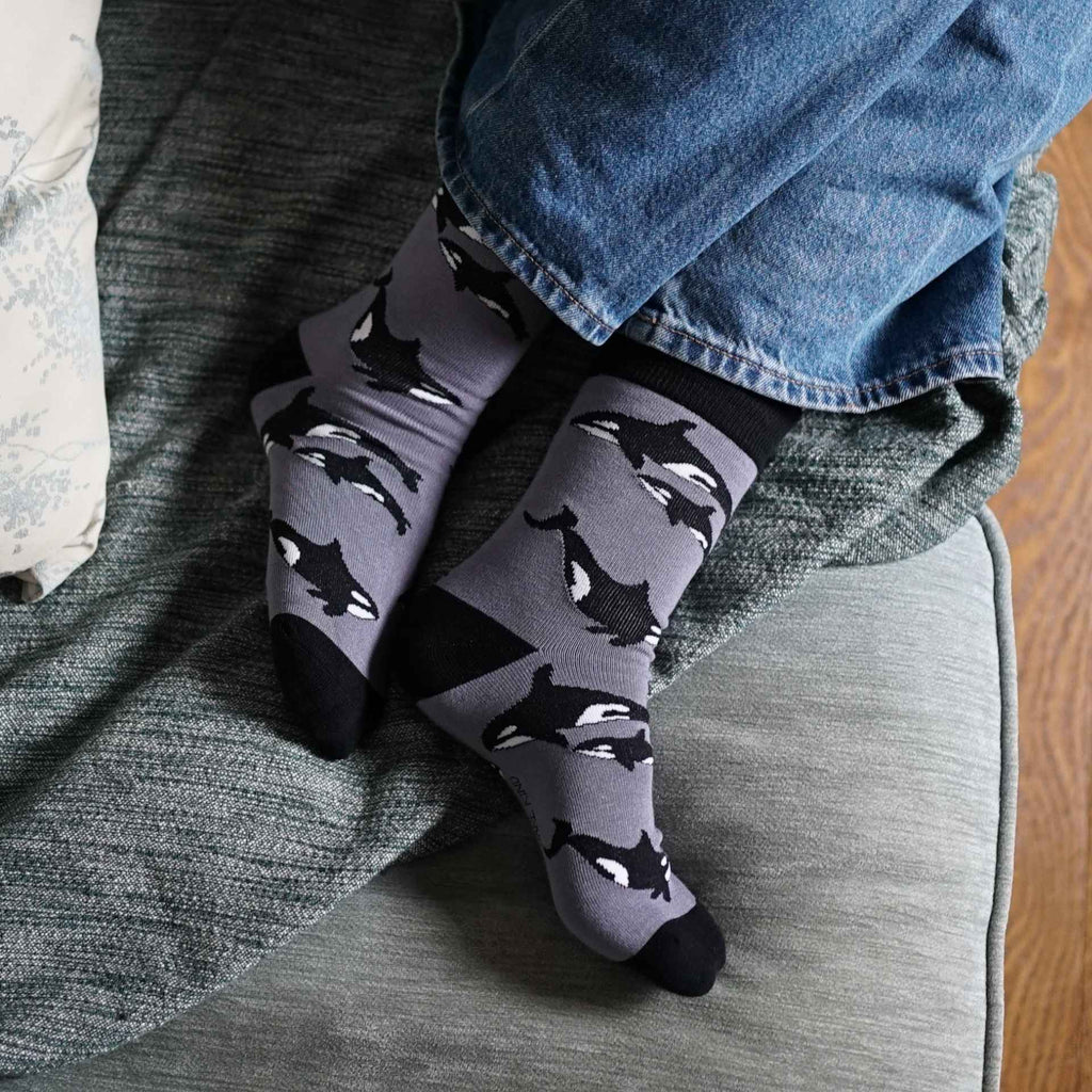 Save the Orcas Bamboo Socks