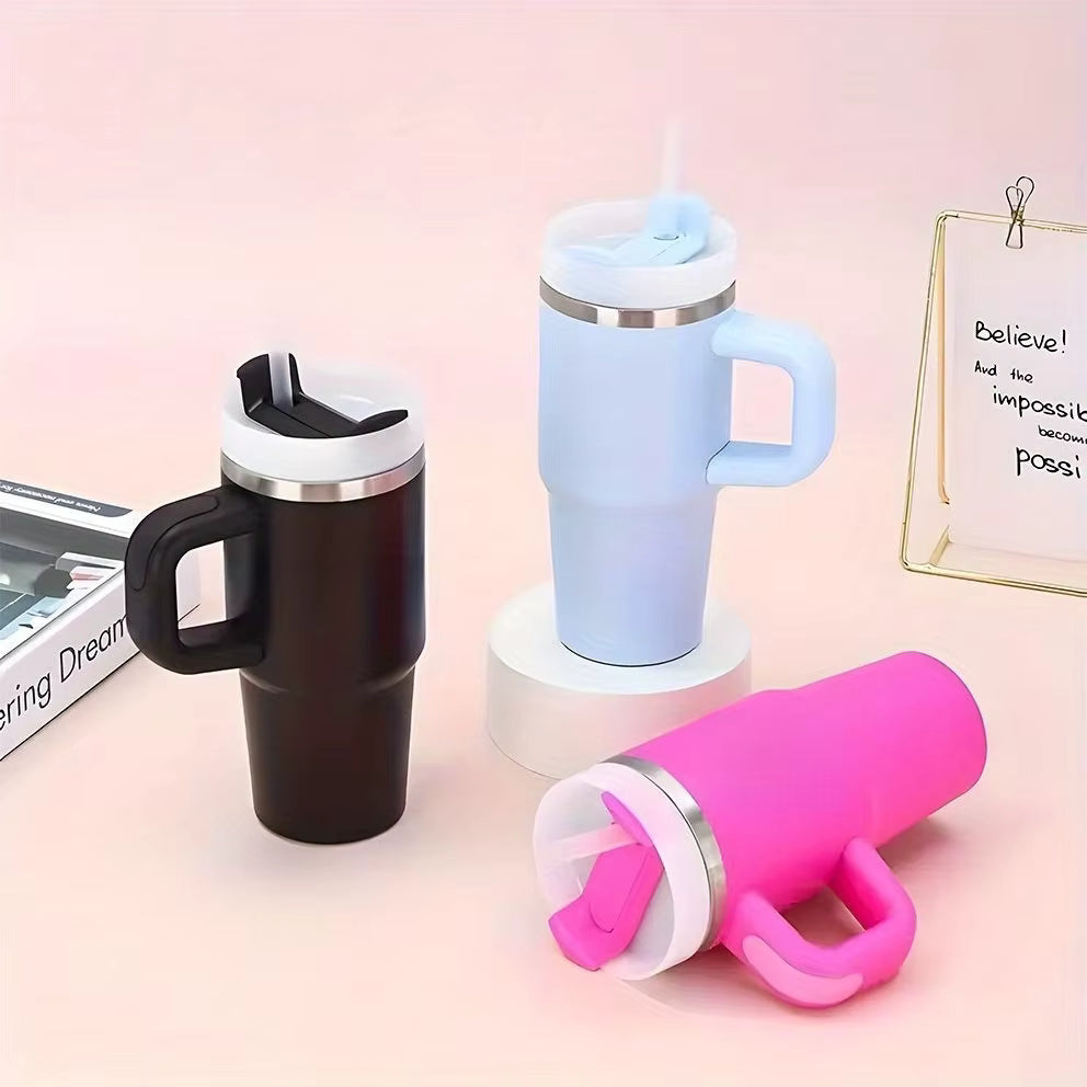 Personalised Pet Parent Travel Tumbler with Straw – 400ml Stainless Steel Cup