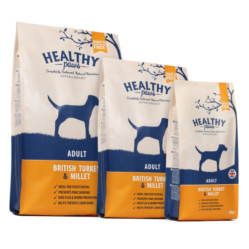 Healthy Paws British Turkey & Millet Adult 6KG