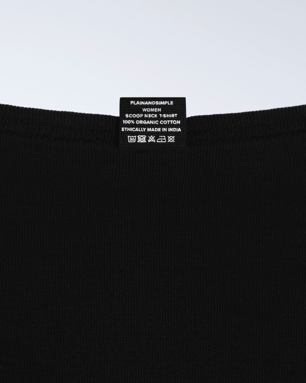Ribbed Scoop Neck T-Shirt