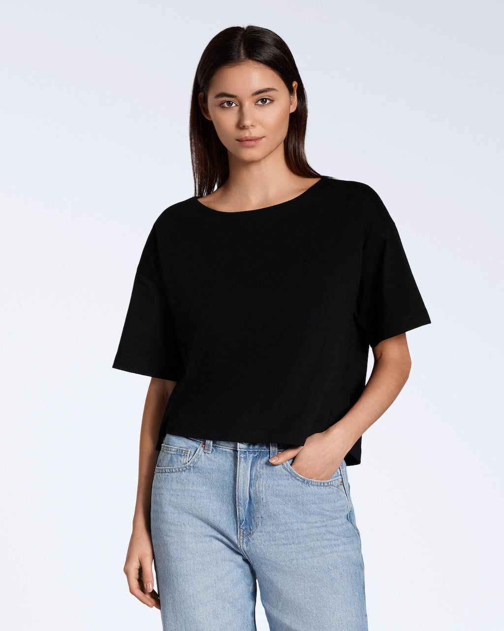 Wide Boat Neck T-Shirt