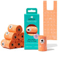 Adios Plastic 8 rolls in Pink (120 bags) - Handle on a Roll