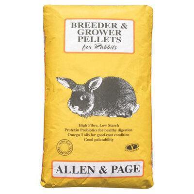 Allen & Page Rabbit Breeder & Grower Pellets – 3kg / 7kg / 20kg