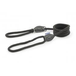 Ancol Rope Slip & Control Lead Black, 1.2x150cm