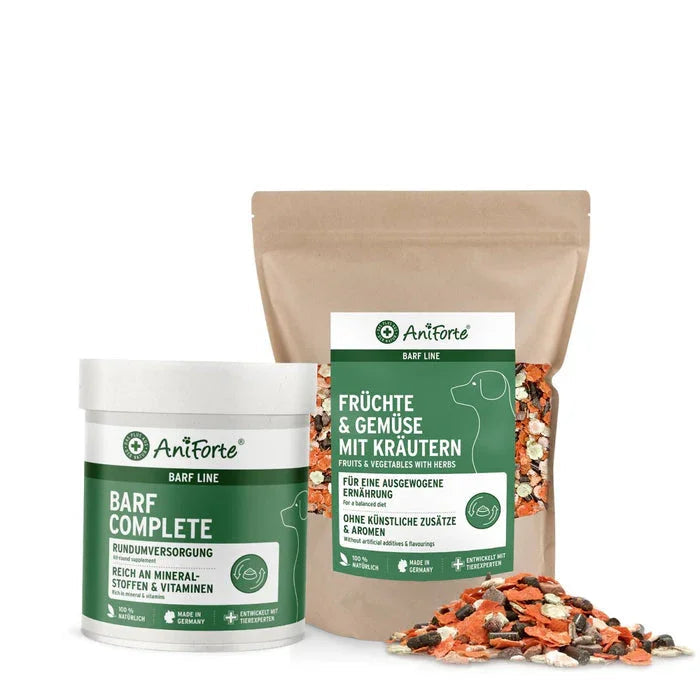 AniForte® Raw Feeders Essentials Bundle - Canine Complete (Formerly BARF Complete) and Fruit and Vegetables with Herbs