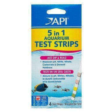 API 5 In 1 Aquarium Test Strips 4Pk